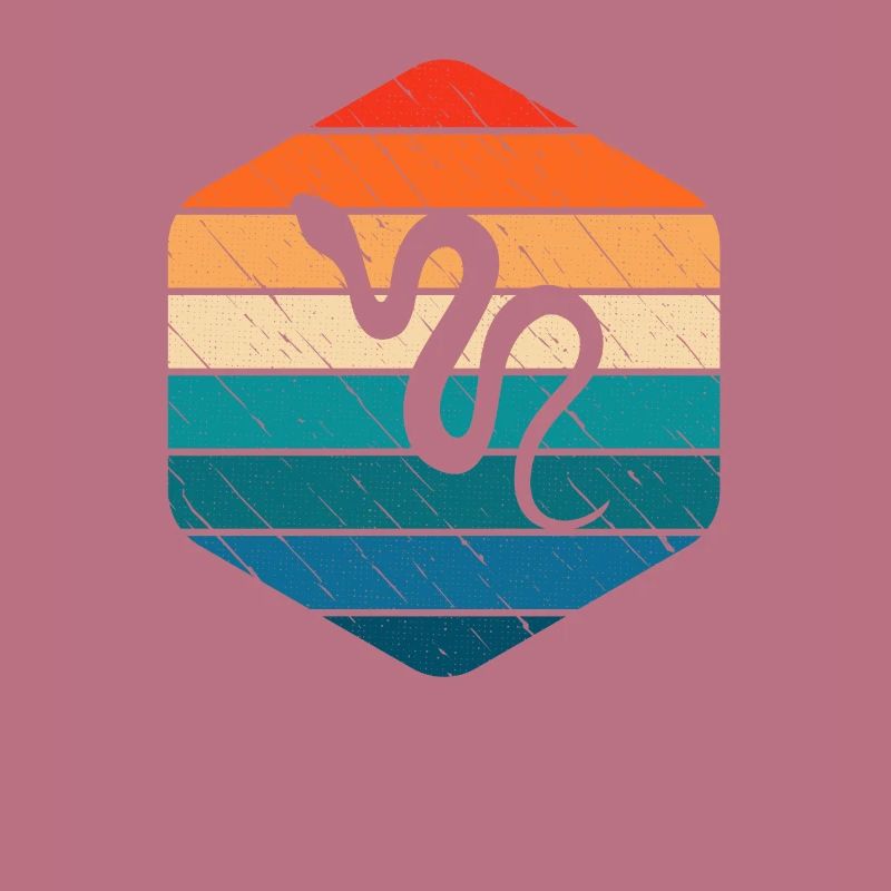 Snake Retro Reptile Python Idée cadeau