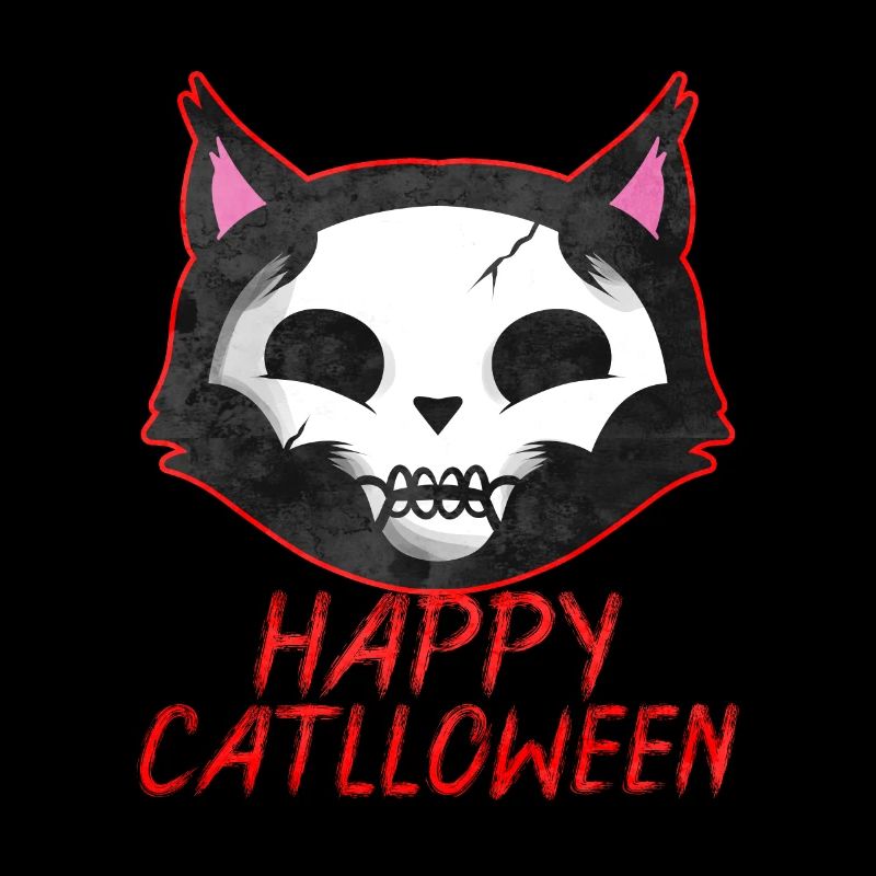 Corpse Paint Cat Happy Catlloween Cat Halloween