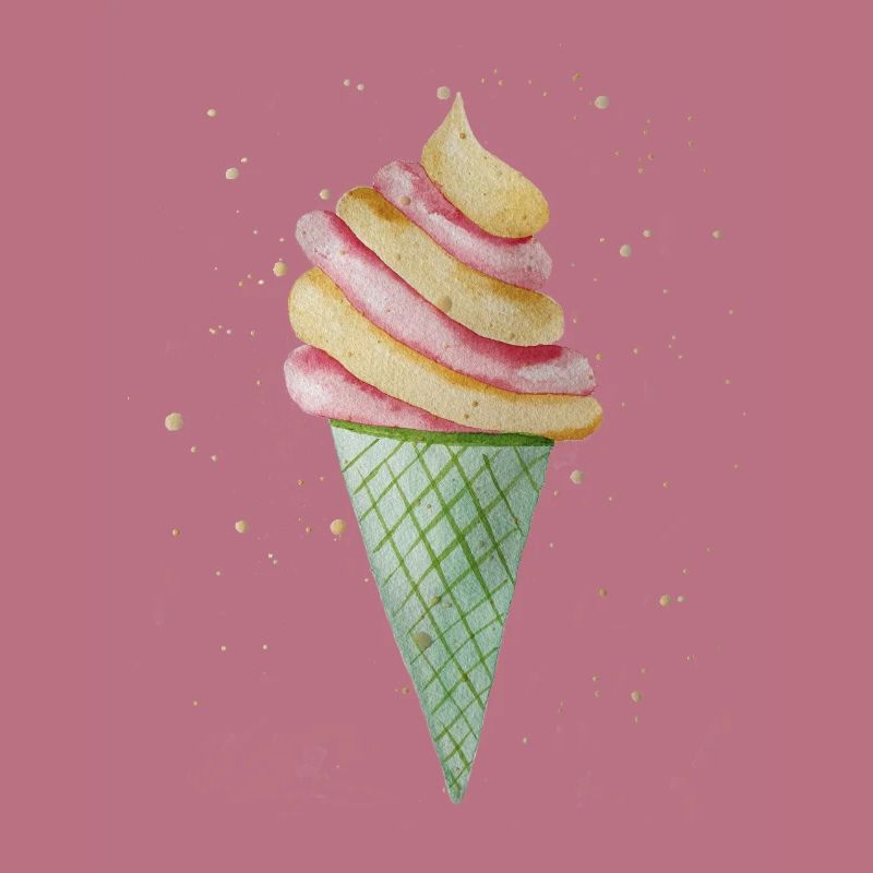 Softeis mit Sprinkles