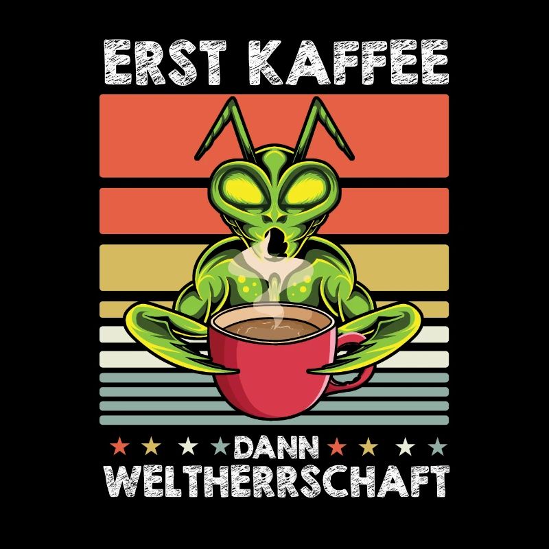Mantis Gottesanbeterin Kaffee