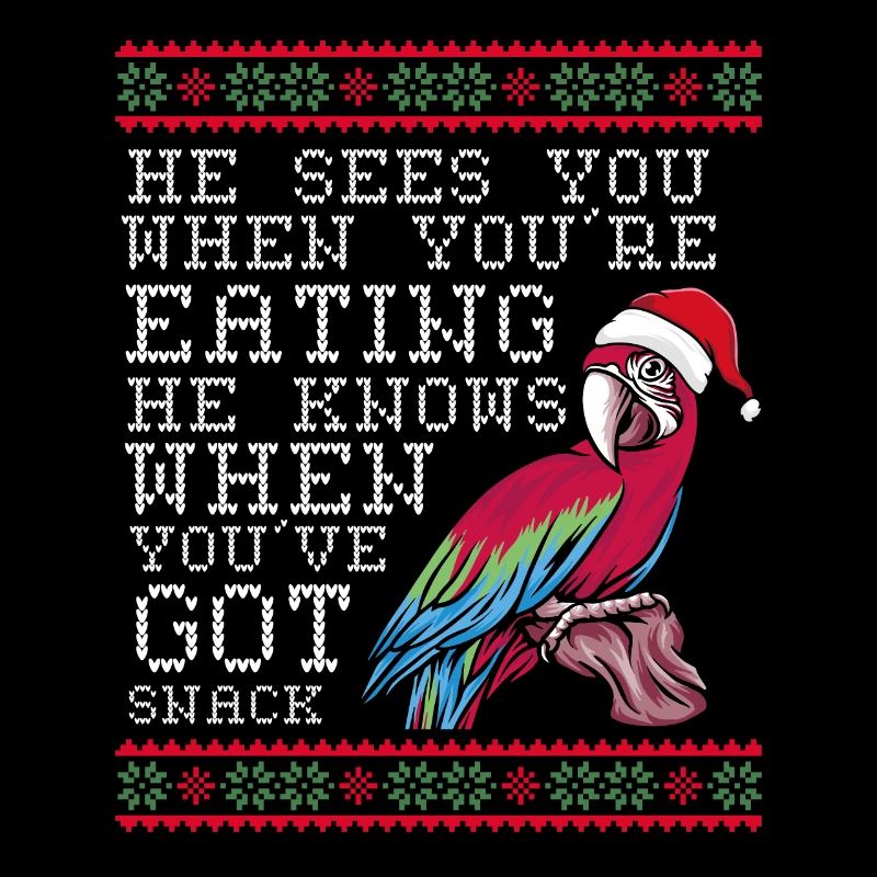 Christmas parrot
