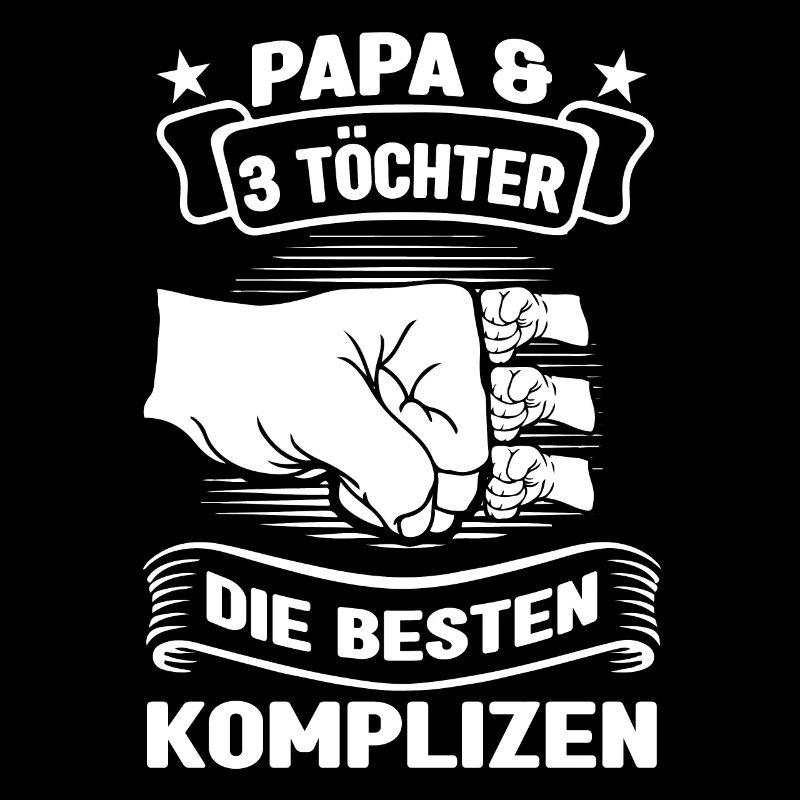 Papa 3 Töchter Papa von 3 Mädchen Geschenk