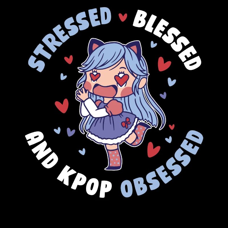 Stressed And Kpop Obsessed Kpop Geschenk