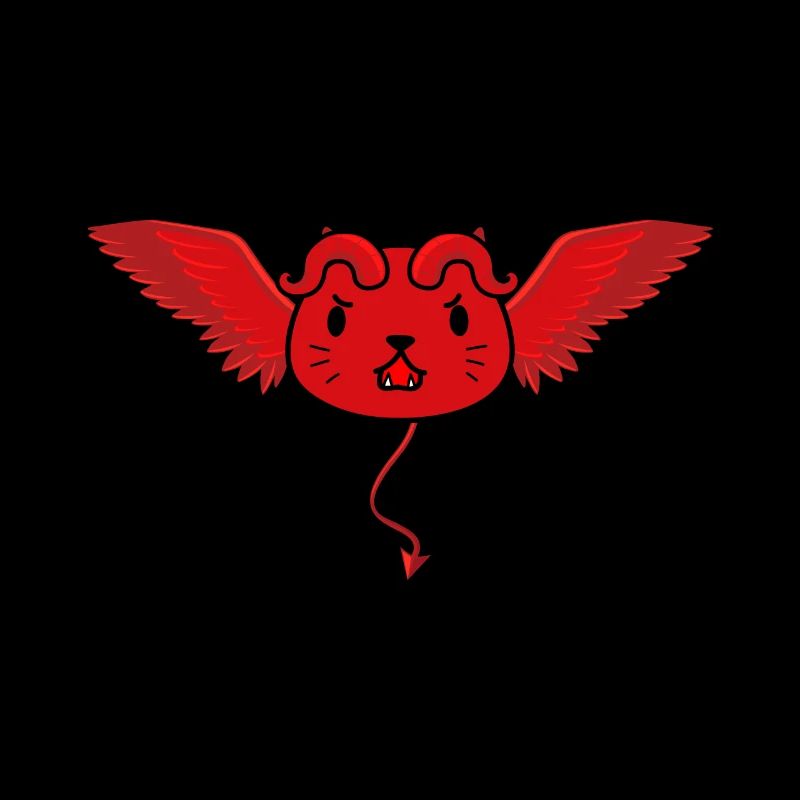 Cute devil cat