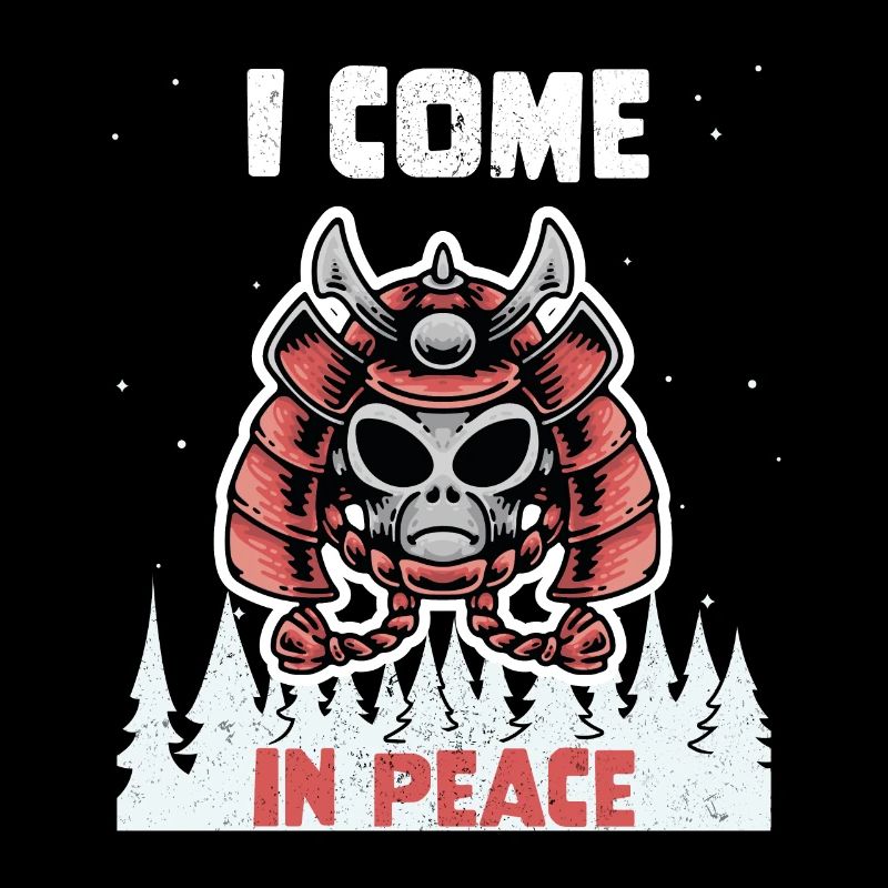 Alien Galaxy Science Space Lover I Come In Peace