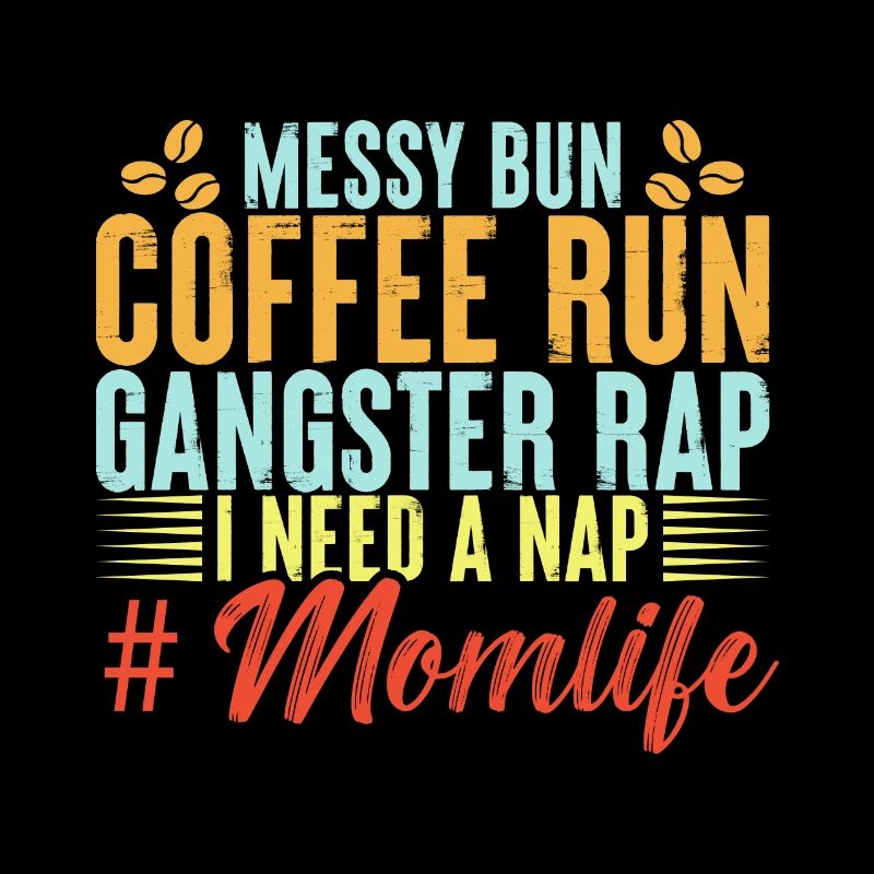 Messy bun coffee run