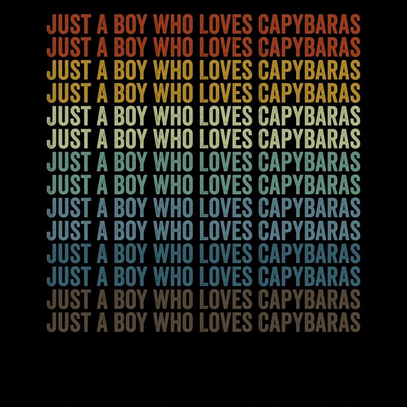 Just a boy who loves capybaras Capybara