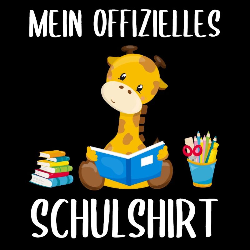 Giraffe Schulshirt Schulbeginn Schule Geschenk
