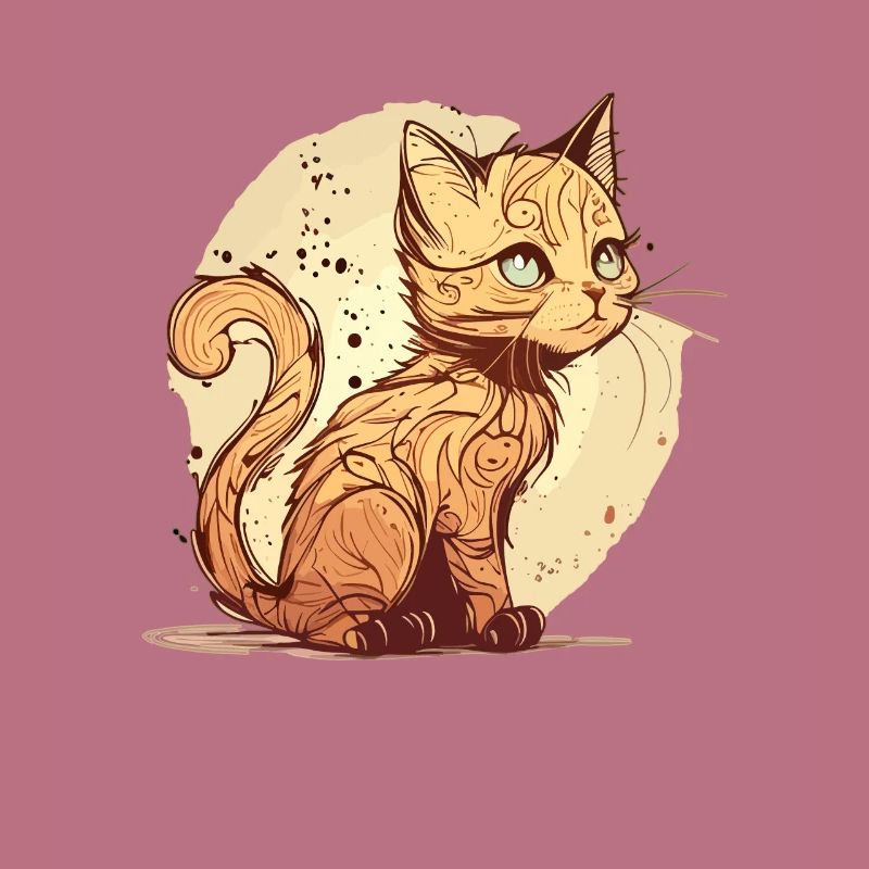 Chat dans le style comique