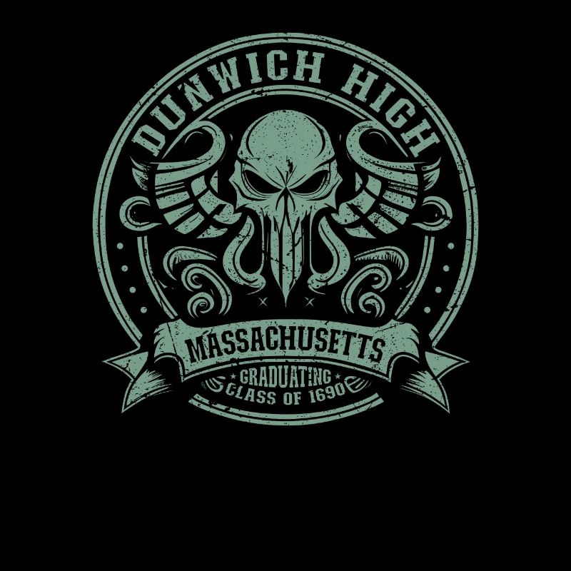 Cthulhu Dunwich Horror High School Logo, Cthulhu