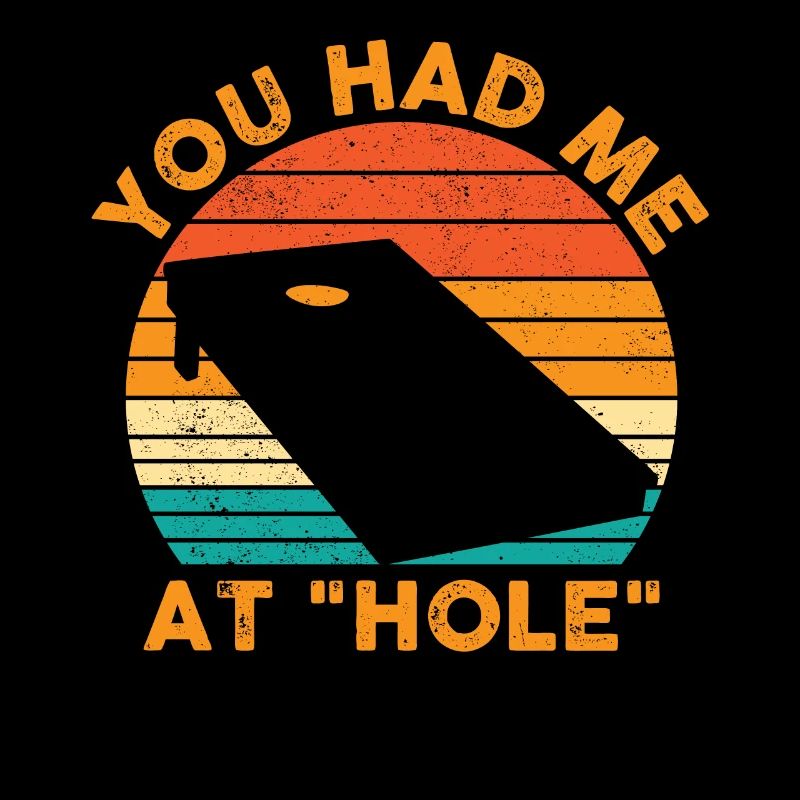 Funny Cornhole Corn Hole Retro