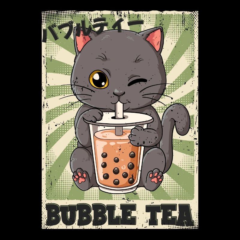 Boba Tea Katze Bubble Tea