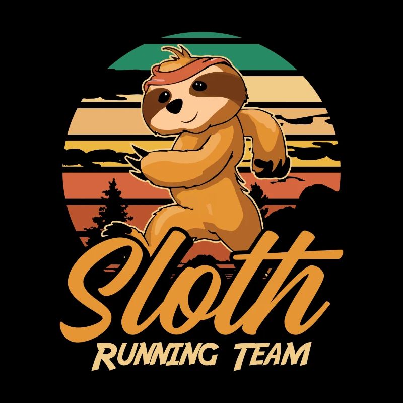Sloth cute sloth running