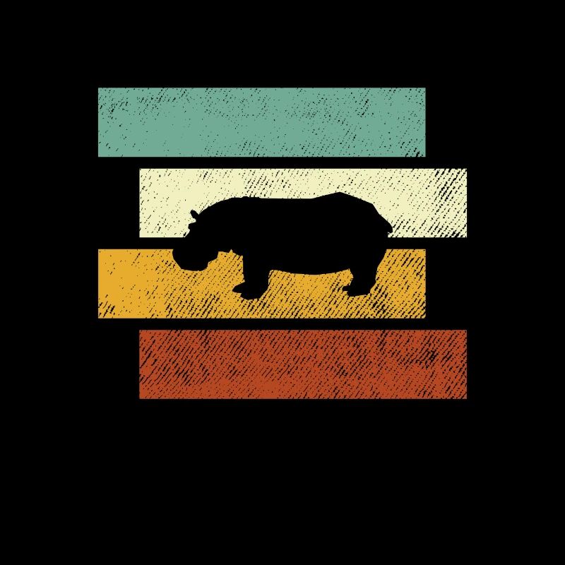 Hippopotame rétro