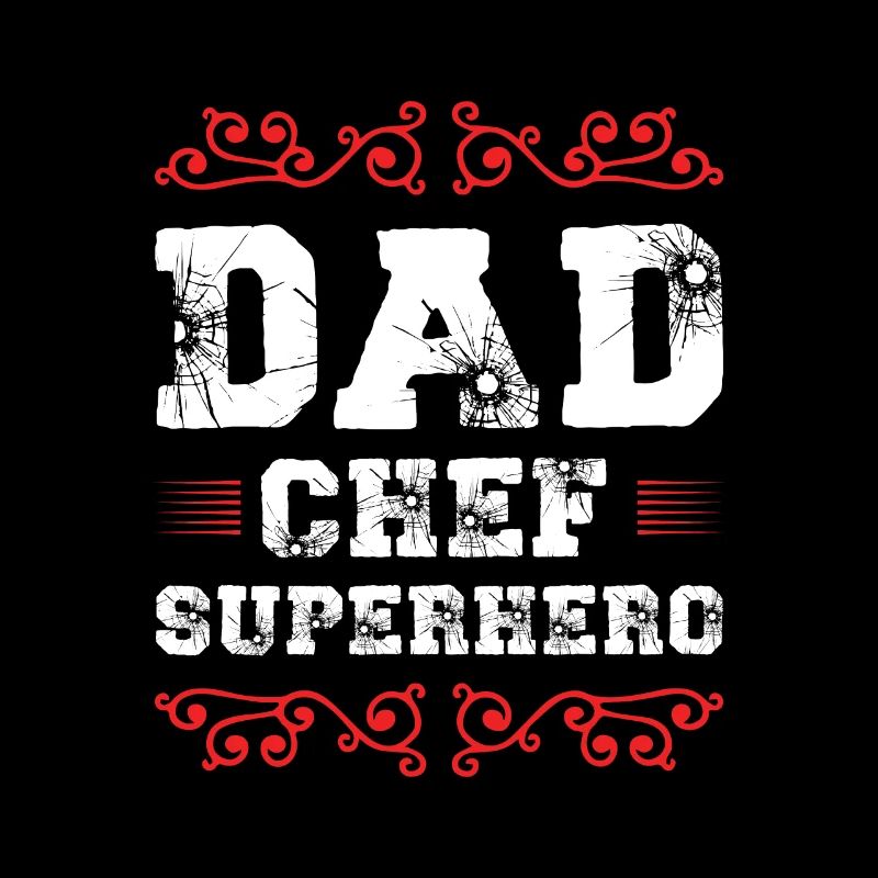 Dad Chef Superheld Papa