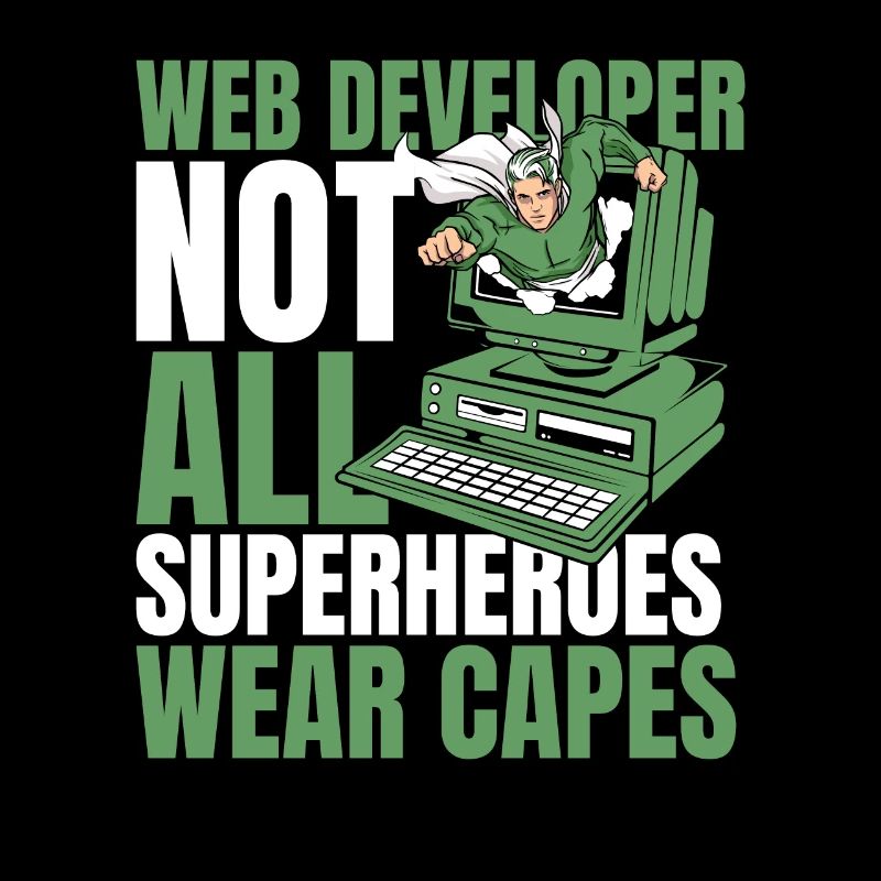 Web Entwickler Webdeveloper Superheld