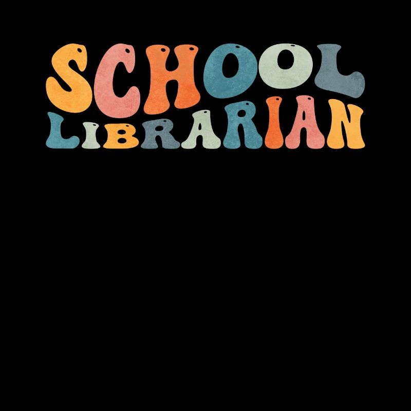 Groovy School Librarian Reading Bookworm