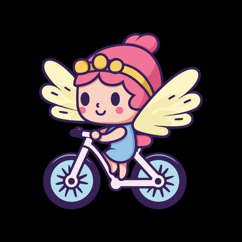 Fée Mignon Vélo Bande Dessinée