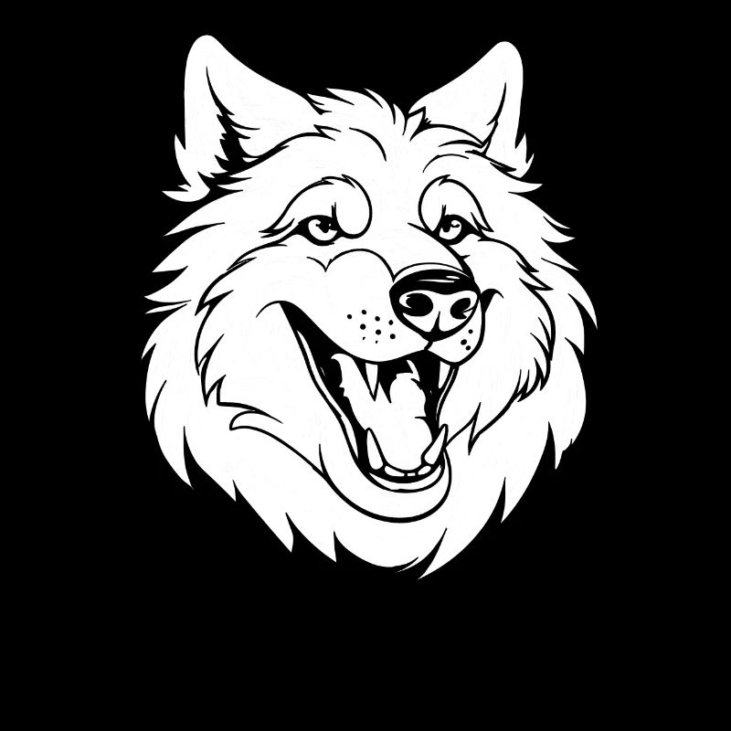 Wolf Smiling