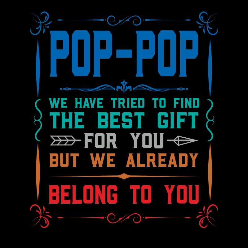 pop-pop Vatertag pop-pop Geschenk