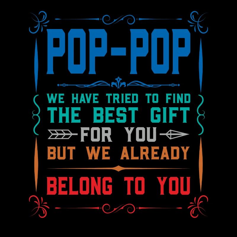 pop-pop Vatertag pop-pop Geschenk