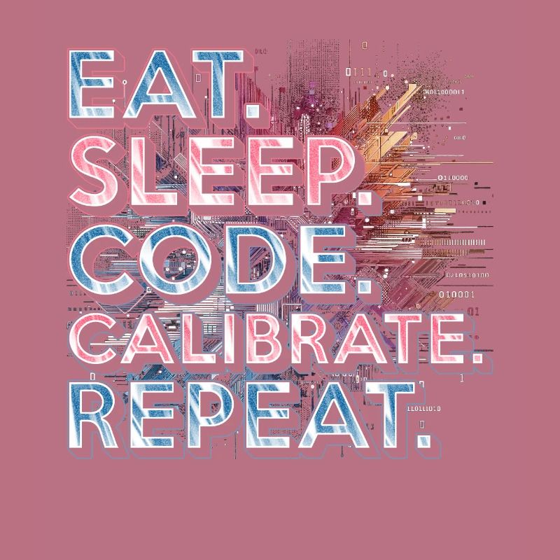Robotics Engineer Eat Sleep Code Calibrate Repeat