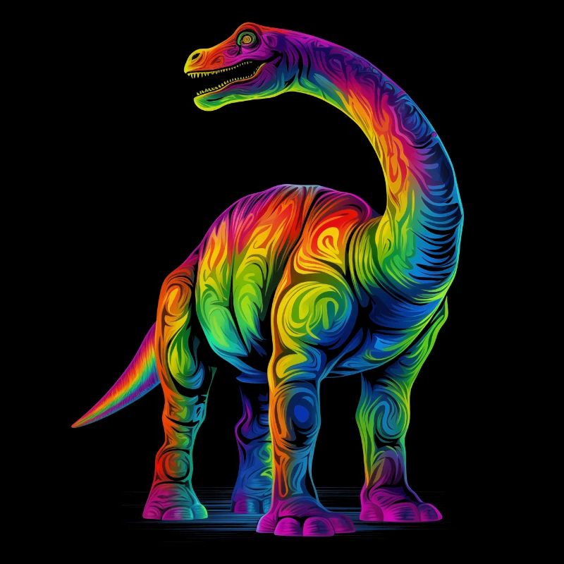 Brontosaurus Dinosaurier Pop Art