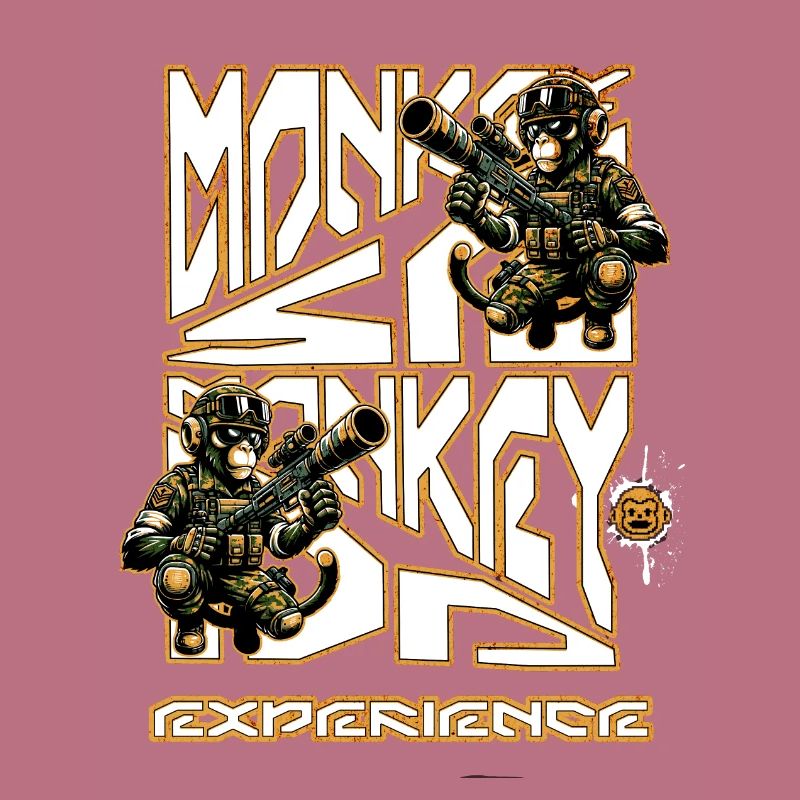Monkey se monkey do pour acquérir de l’expérience de paintball