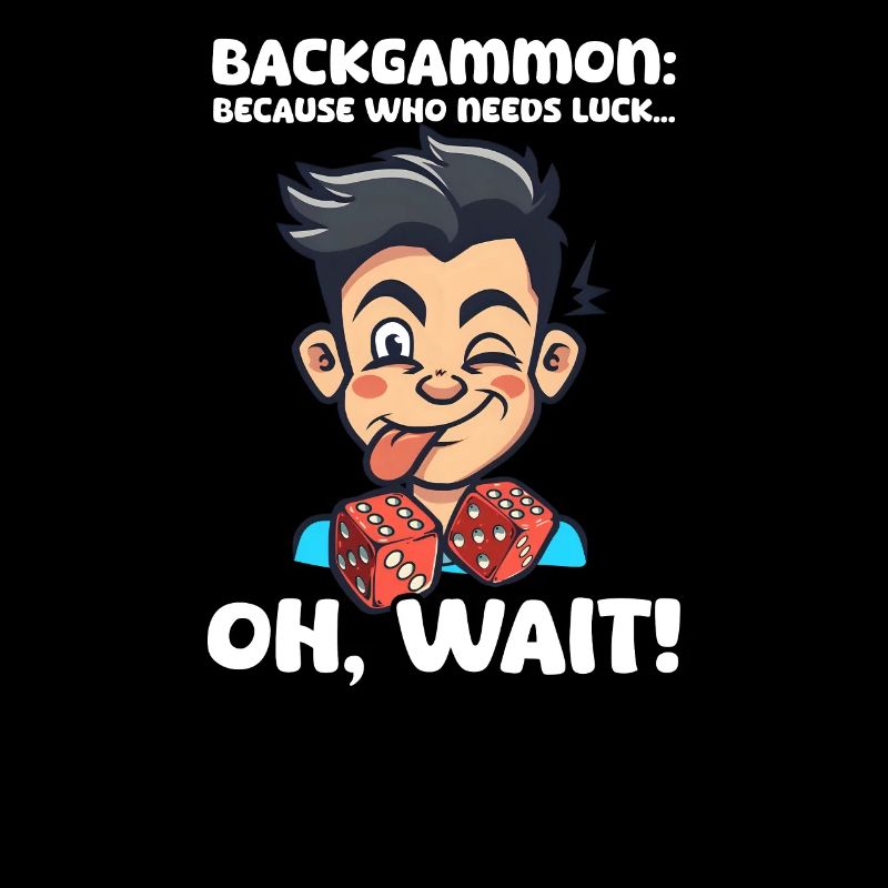 Funny Backgammon Because Who Needs Luck... Oh, Wai