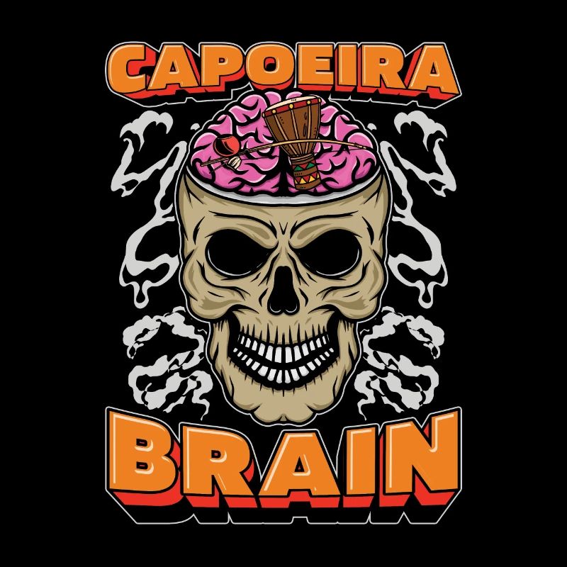 Capoeira Kampftanz Schädel Capoeira Brain