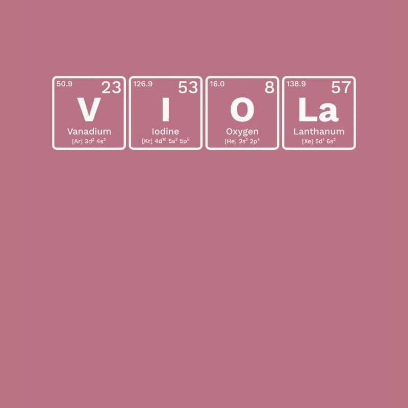 Viola Viola Nerds Periodic Table Elements PSE