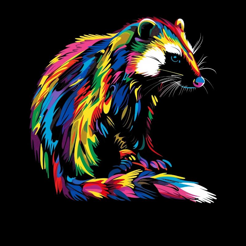 Stinktier Tier Popart
