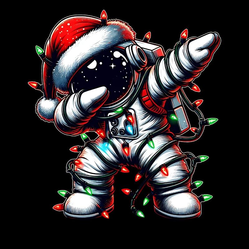 Dabbing astronaute Noël mignon Noël