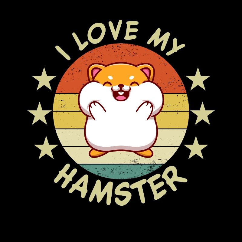 J’aime mon hamster | Drôle de dicton de hamster |