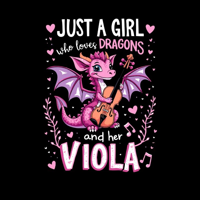 Bratsche Viola Drache Dragons Bratschist Love