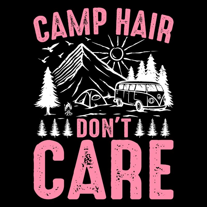 Rv Camping Camper Camping Mädchen Camp Haar Don't