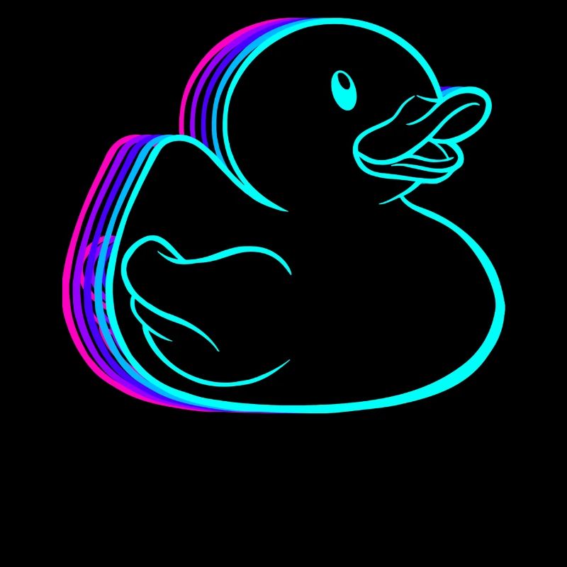 Retro Rubber Duck Ducky Vaporwave
