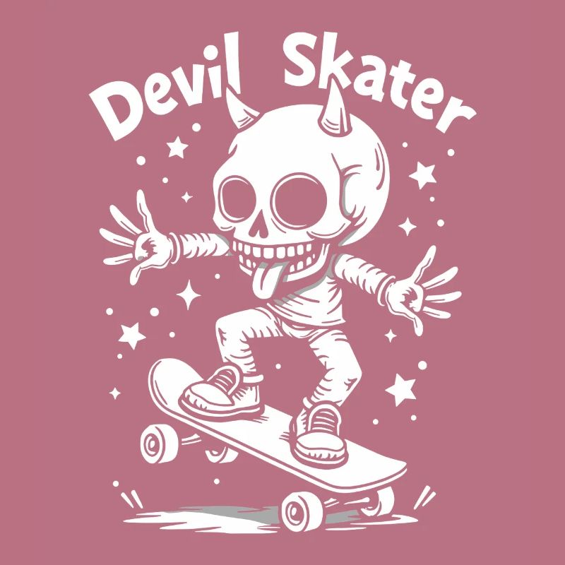 Devil Skater – Cool skeleton on skateboard
