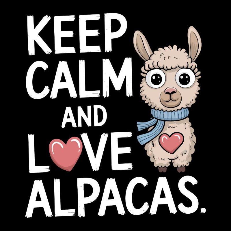 Keep calm and love alpacas.