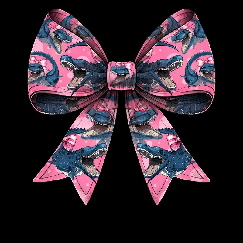 Coquette Bogen Mosasaurus Dinosaurier Muster