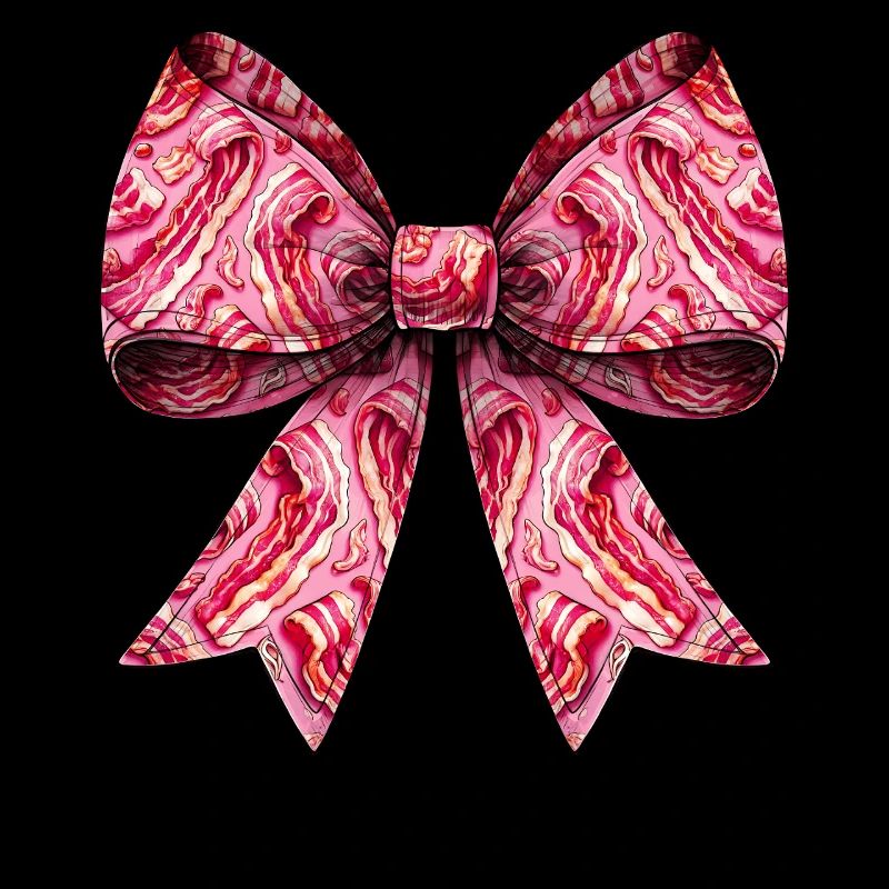 Coquette Bow Bacon Strips Pattern