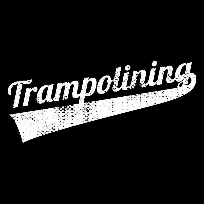 Fun trampoline jumping