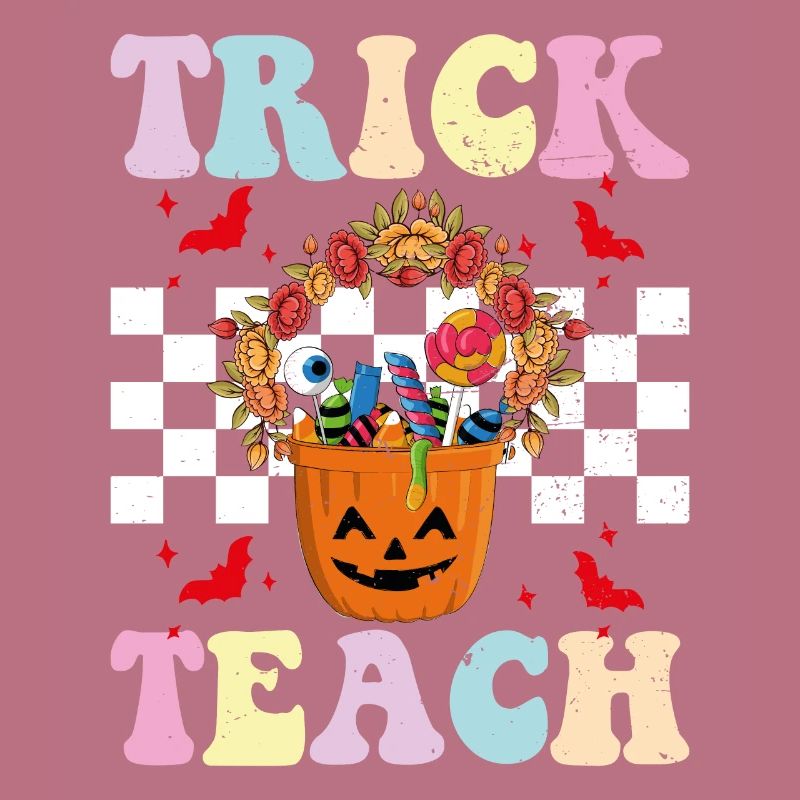 Trick oder lehren Sie lustige Halloween-Lehrer