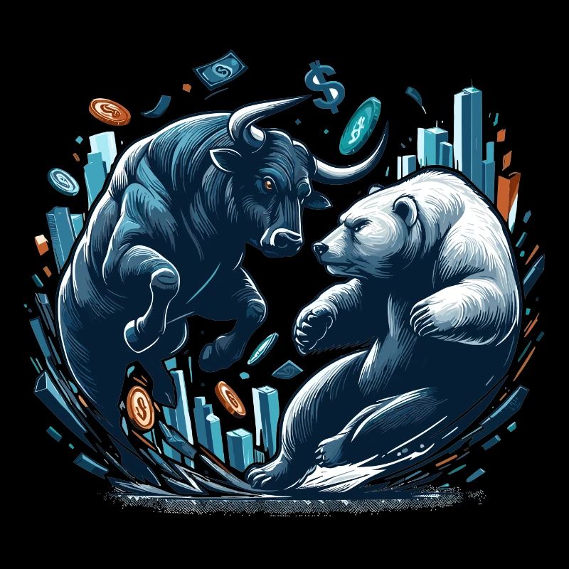 Finance Taurus Bear Fight Wall Street Gift