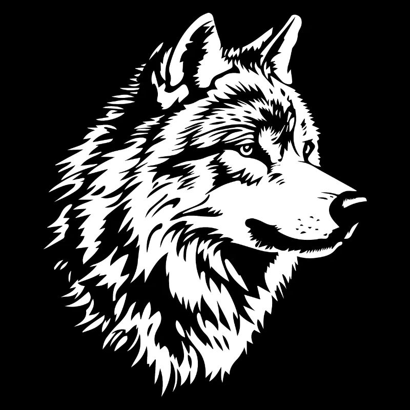Visage de loup