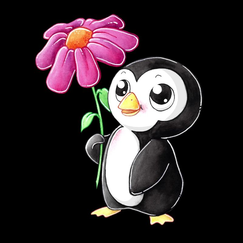 Pingouin de dessin animé mignon