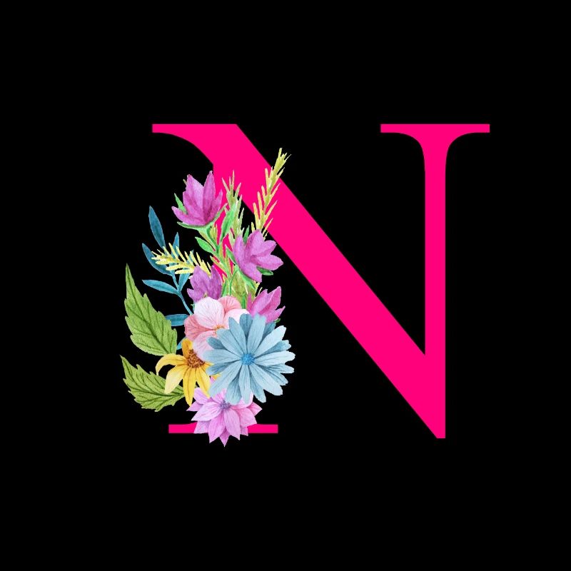 N Buchstabe rot