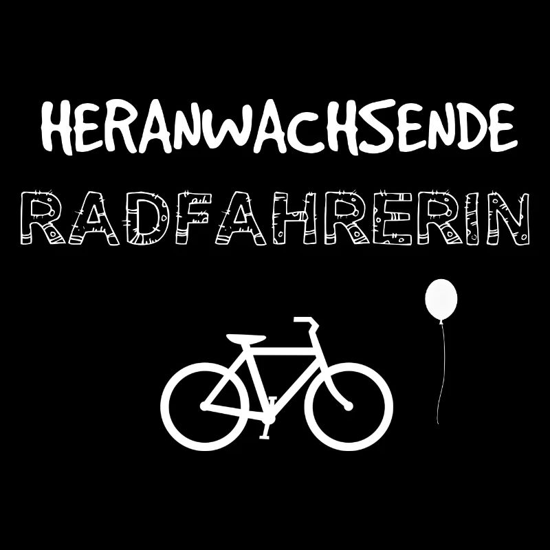 Heranwachsende Radfahrerin