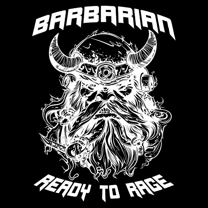 Barbarian in RPG Ready To Rage