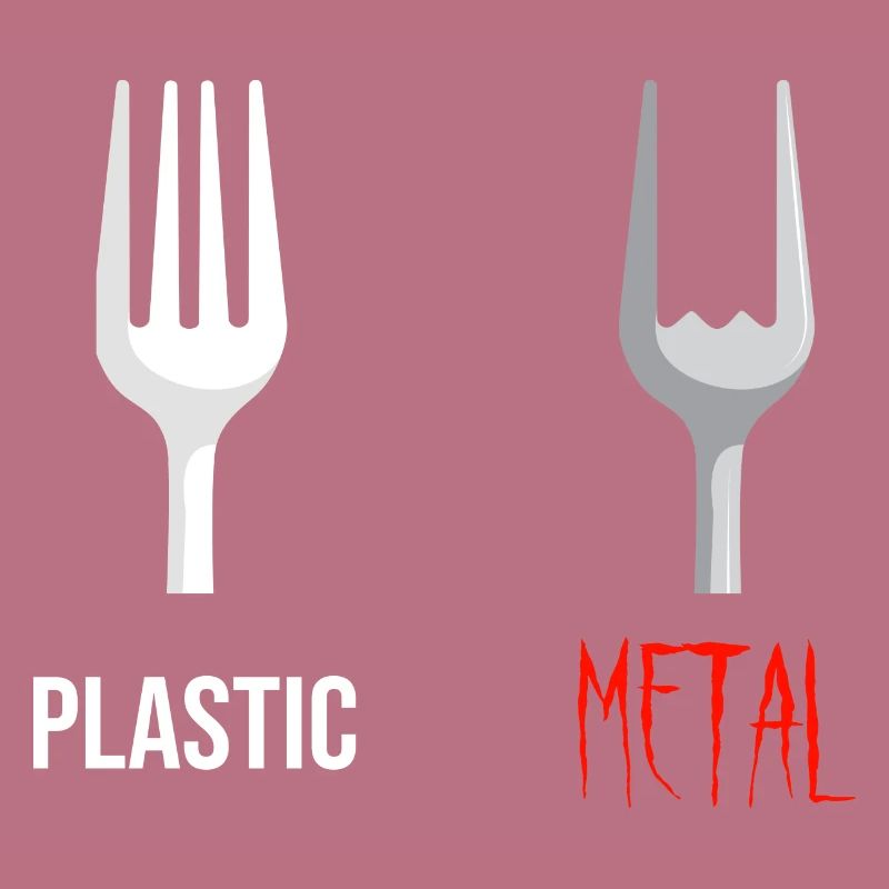 Fork Plastic Metal Music